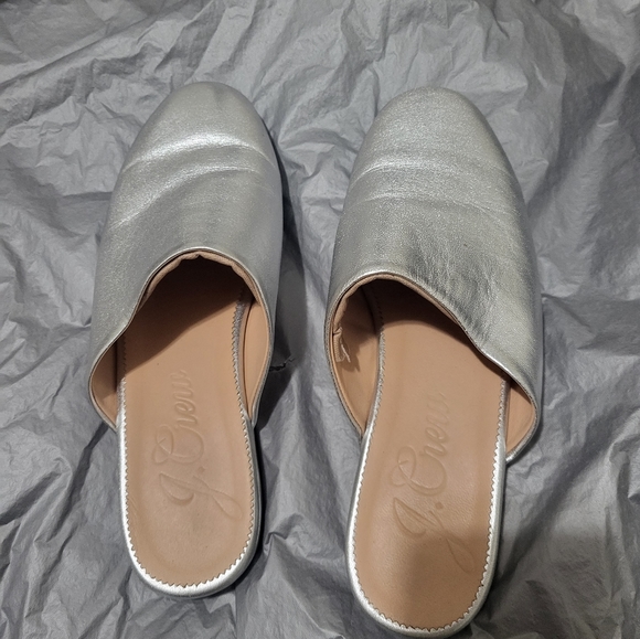 Jcrew Metallic Slip On Mules - Picture 3 of 10